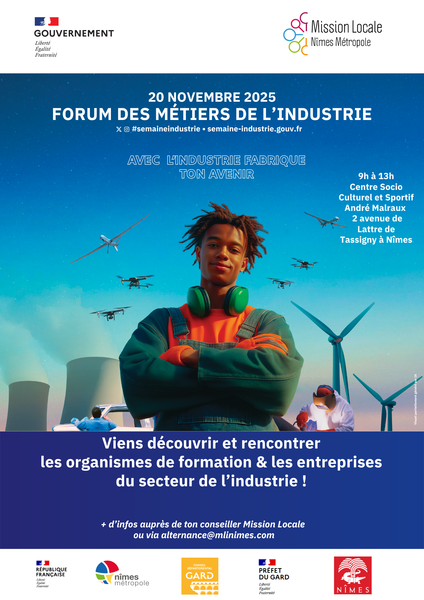 Affiche Forum Metiers De L Industrie 20 Novembre 2025