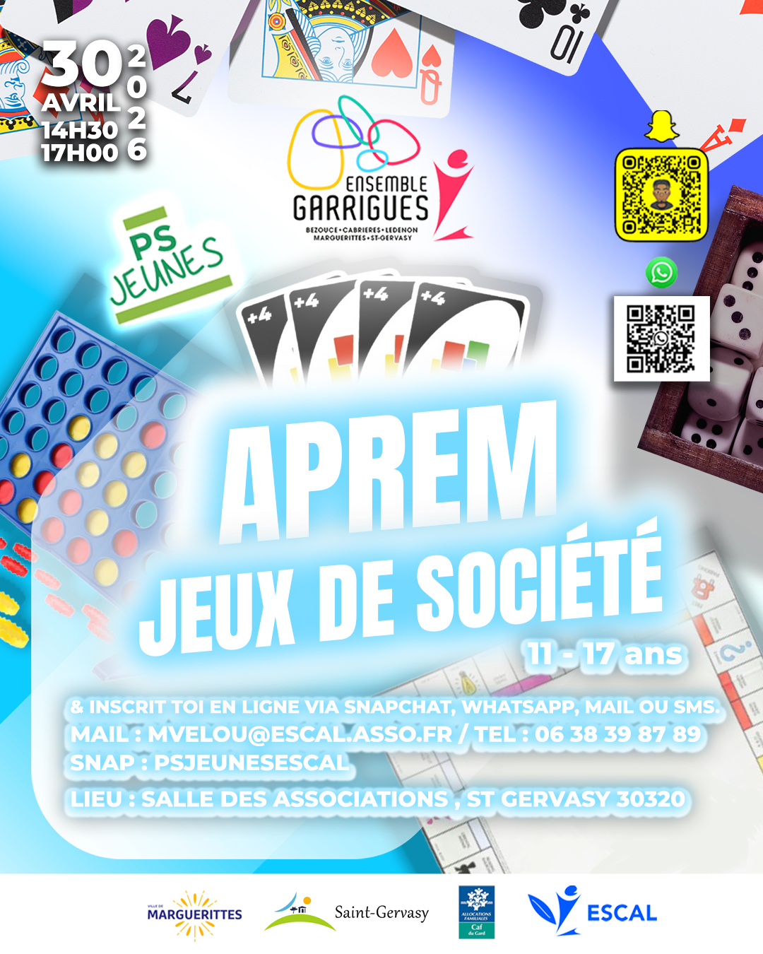 Ensemble Garrigues Aprem 30 Avril 11 -17 Ans