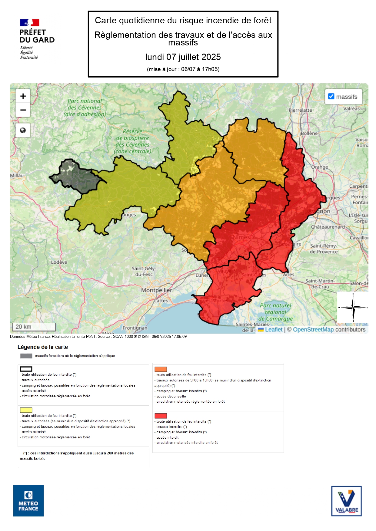 Carte Risque Incendie De Foret